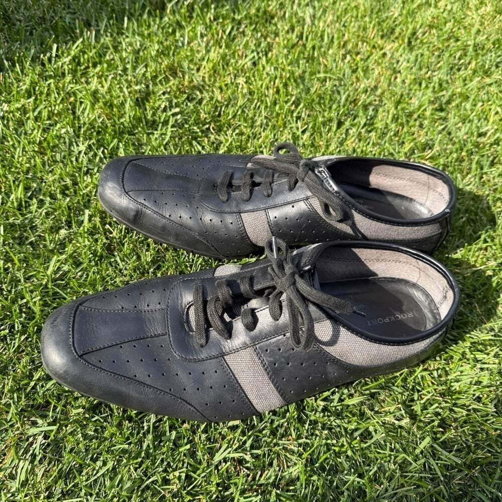 Rockport Adidas Casual Athletic Sneakers in Black and Gray Men's 9.5
